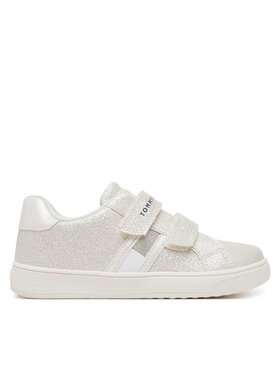 Tommy Hilfiger Tommy Hilfiger Sneakers Flag Low Cut Velcro Sneaker T1A9-33726-0375 S Écru