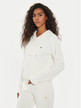 Guess Guess Μπλούζα V4YQ06 KCAY2 Εκρού Regular Fit