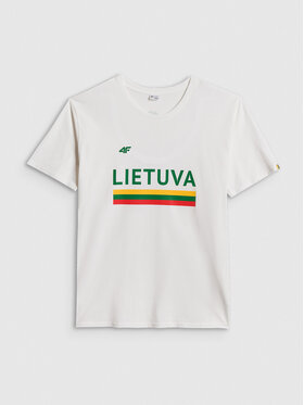 4F 4F T-Shirt TEAMWEAR Biały Regular Fit