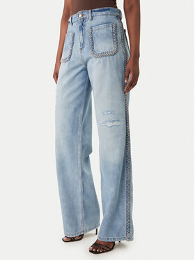 Just Cavalli Just Cavalli Τζιν 80PAB5T3 CDWCD Μπλε Straight Fit