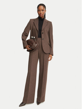 Weekend Max Mara Weekend Max Mara Текстилни панталони Editta 2625786012 Кафяв Regular Fit