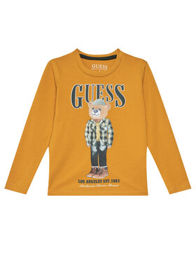 Guess Guess Bluză N5BI04 I3Z14 Galben Regular Fit