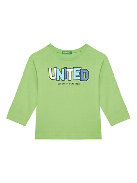 United Colors Of Benetton United Colors Of Benetton Majica 3I1XG10HS Zelena Regular Fit