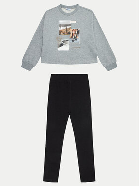 Mayoral Mayoral Set bluză și leggings 7754 Gri Regular Fit