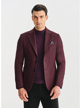 Pako Lorente Pako Lorente Marynarka P25WP-3X-029 Bordowy Slim Fit