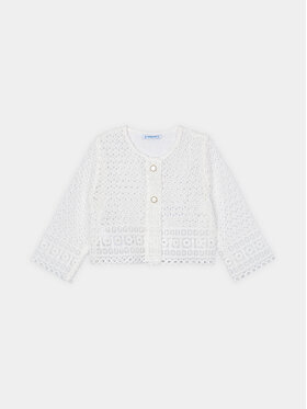 Mayoral Mayoral Cardigan 3471 Alb Regular Fit