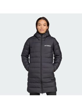 adidas adidas Kurtka puchowa Terrex Multi Light Down Hooded Parka 2.0 Czarny Regular Fit