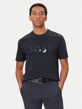 BOSS BOSS Тишърт Mirror Iconic 50547940 Тъмносин Relaxed Fit