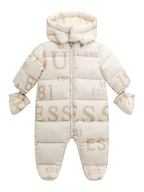 Guess Guess Kombinezon zimowy H5BW00 WCFM0 Écru Regular Fit