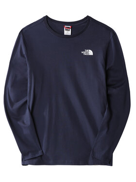 The North Face The North Face T-krekls M L/S Easy Tee - EuNF0A2TX18K21 Tumši zils Regular Fit