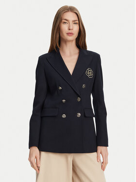 Marella Marella Marynarka Baiocco 2513911024 Granatowy Slim Fit