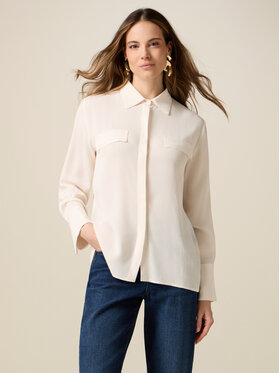 Oltre Oltre Koszula 5002J000819N011 Biały Regular Fit
