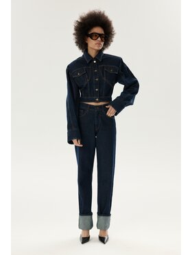 Laretaggio Laretaggio Kurtka jeansowa ESSO DENIM JACKET Niebieski Oversize