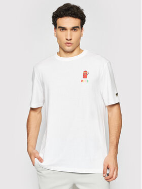 Puma Puma T-Shirt Downtown Graphic 530899 Λευκό Loose Fitche