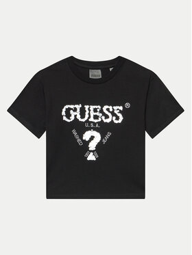 Guess Guess Футболка J4YI46 K8FQ4 Чорний Regular Fit