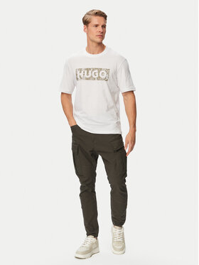 HUGO HUGO Футболка Nerpient 50566041 Білий Regular Fit