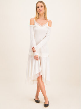TWINSET TWINSET Плетена рокля 201TP3070 Бежов Oversize
