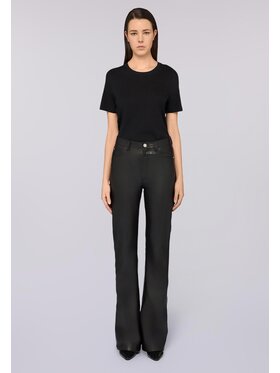 Trussardi Trussardi Pantaloni di pelle P324A002272N033 Nero Flare Fit