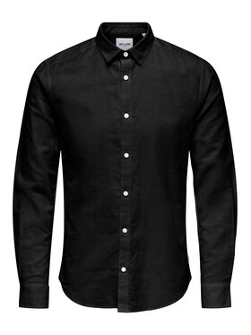 Only & Sons Only & Sons Hemd 22012321 Schwarz Slim Fit