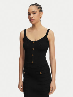Guess Guess Top W5YR10 Z0130 Negru Regular Fit