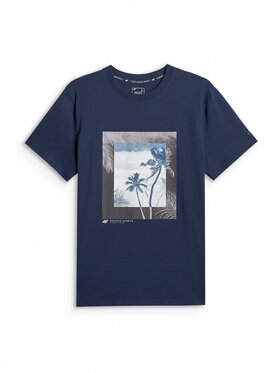 4F 4F T-Shirt BEACHWEAR Granatowy Regular Fit