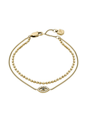 Fossil Fossil Гривна Sutton Evil Eye JF04794710 Златист