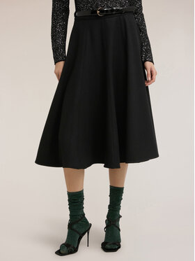 Motivi Motivi Gonna midi 1079Q001146N033 Nero A-Line Fit