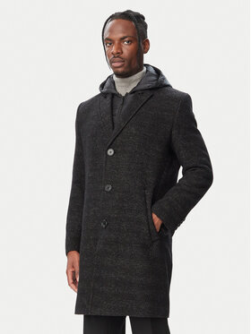 KARL LAGERFELD KARL LAGERFELD Vuneni kaput 455733 564755 Crna Regular Fit