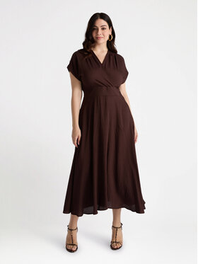 Fiorella Rubino Fiorella Rubino Sukienka codzienna 7005L001170N022 Brązowy A-Line Fit