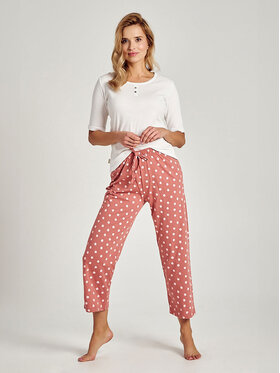 Taro Taro Piżama TA3127-01 Biały Basic Fit