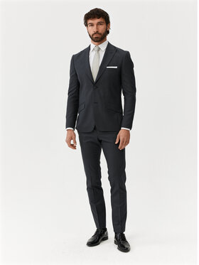 Evenemen Evenemen Garnitur Pelle Szary Slim Fit