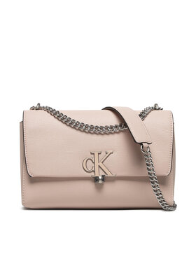 Calvin Klein Calvin Klein Дамска чанта Minimal Monogram Ew Flap Cony K60K609291 Розов