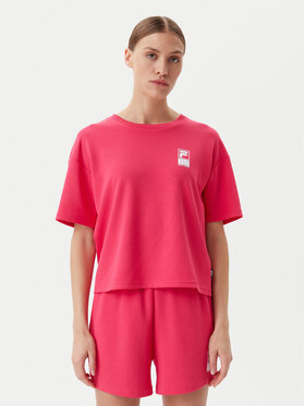 Fila Fila Tricou Lisakovsk FAW1044 Roz Loose Fit