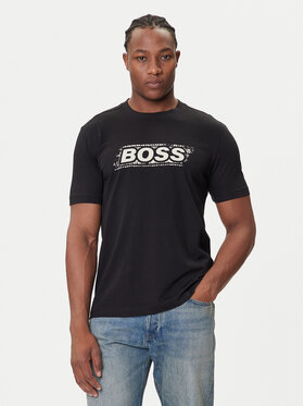 BOSS BOSS T-shirt Te_Wheel 50546381 Crna Regular Fit