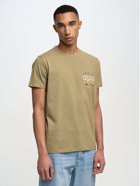 BIG STAR BIG STAR T-Shirt SURFFERESS_300_150 Khaki Basic Fit