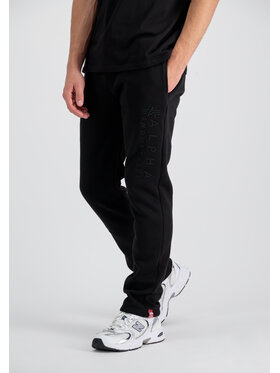Alpha Industries Alpha Industries Joggery Embroidery Jogger Czarny Straight Leg