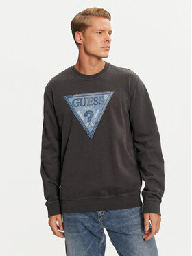 Guess Guess Bluza M4BQ17 KCIF1 Szary Regular Fit