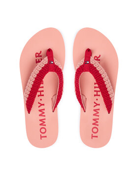 Tommy Hilfiger Tommy Hilfiger Žabky CROCHET SUMMER SANDA FW0FW09417 Růžová
