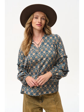 blue shadow blue shadow Bluzka Maddy Niebieski Regular Fit