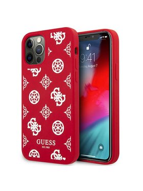Guess Guess Etui na telefon iPhone 12 Pro Max Czerwony