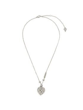 Guess Guess Collier Heart Cage JUBN03 099JW Rhodiage argenté