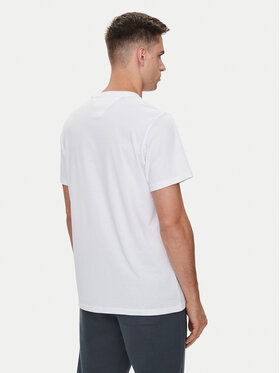 Tommy Jeans T-shirt Linear Chest DM0DM18555 Bijela Slim Fit