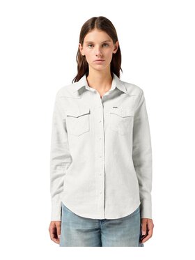 Wrangler Wrangler Koszula 112368477 Biały Regular Fit
