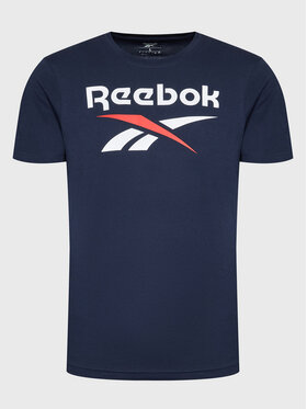 Reebok Reebok T-Shirt Identity HG2423 Granatowy Slim Fit