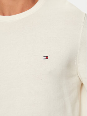 Tommy Hilfiger Pulover Essential MW0MW14748 Écru Regular Fit