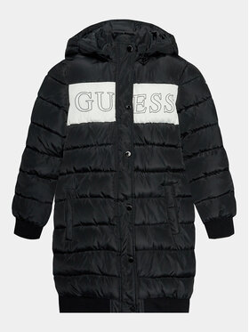 Guess Guess Płaszcz zimowy J3BL02 WB240 Czarny Regular Fit