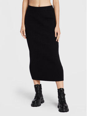 Glamorous Glamorous Puzdrová sukňa CK5872 Čierna Slim Fit