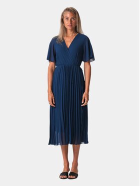 TeeShoppen TeeShoppen Sukienka codzienna 'Basic Collection' Granatowy Regular Fit