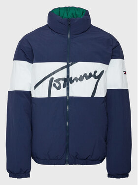 Tommy Jeans Tommy Jeans Daunenjacke Reversible Signature DM0DM14393 Dunkelblau Regular Fit