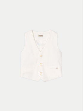 Mayoral Mayoral Vestă elegantă 3369 Alb Regular Fit